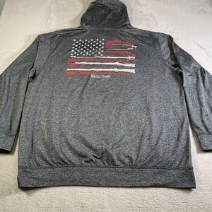Howitzer Hoodie Mens 3XL Gray We The People Flag 1776 USA Sweatshirt Patriotic